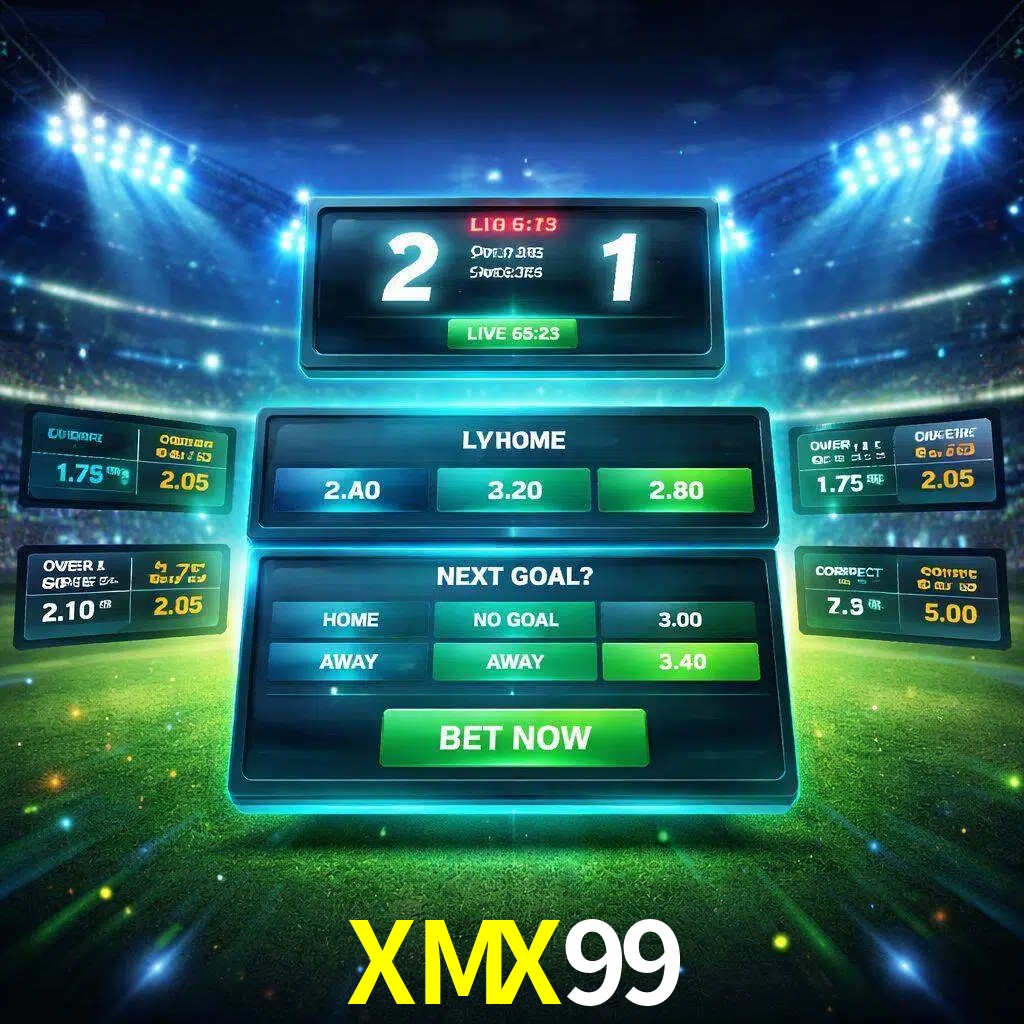 Vista de apuestas en vivo XMX99 durante un partido en curso